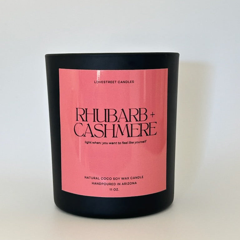 Rhubarb + Cashmere Candle